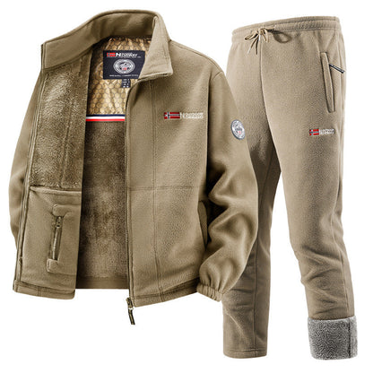 Women's Fleece Jacket and Jogging Pants Set
