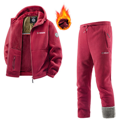 Women's Fleece Jacket and Jogging Pants Set
