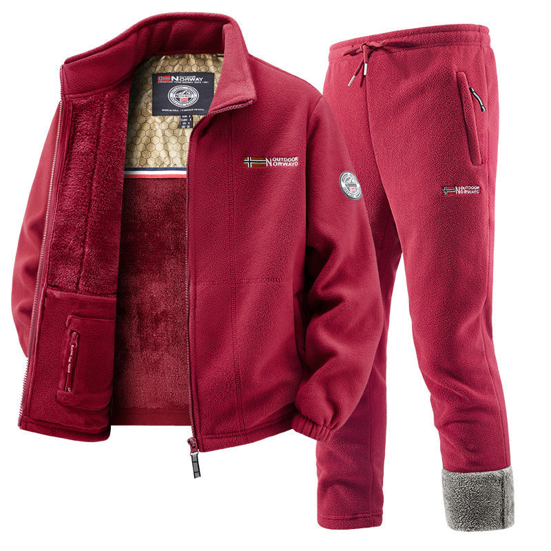 Women's Fleece Jacket and Jogging Pants Set