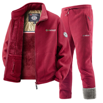 Women's Fleece Jacket and Jogging Pants Set