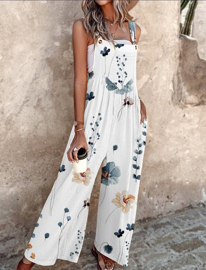 Women's Floral Wide-Leg Jumpsuit