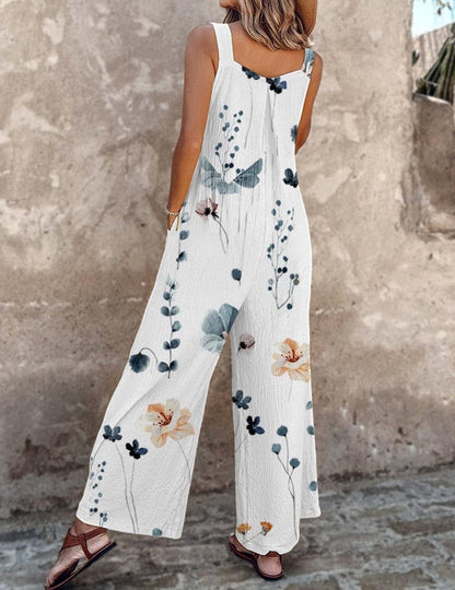Women's Floral Wide-Leg Jumpsuit