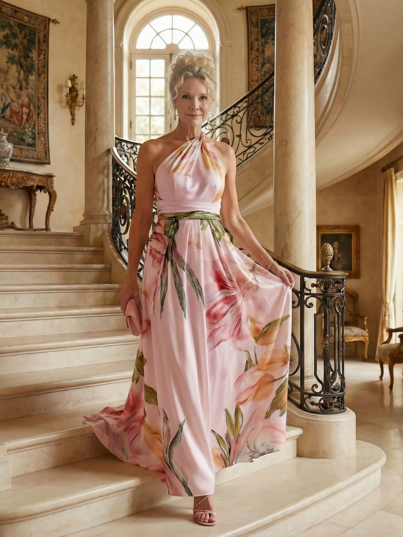 Women's Halter Maxi Dress