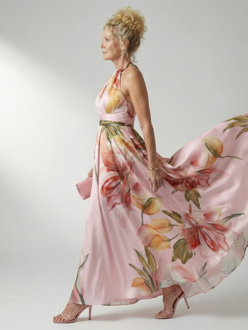 Women's Halter Maxi Dress