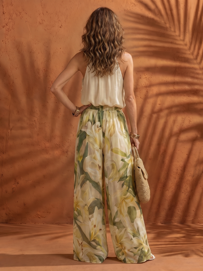 Women's Halter Neck Two Piece Set