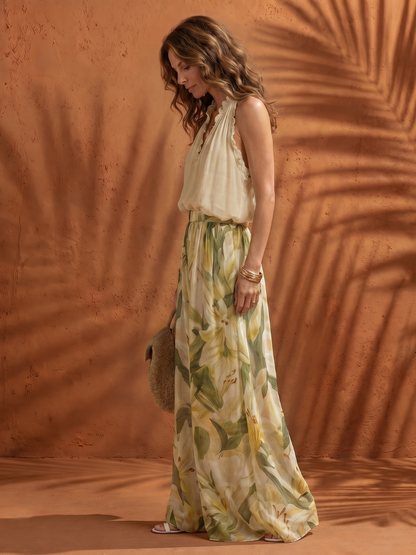Women's Halter Neck Two Piece Set