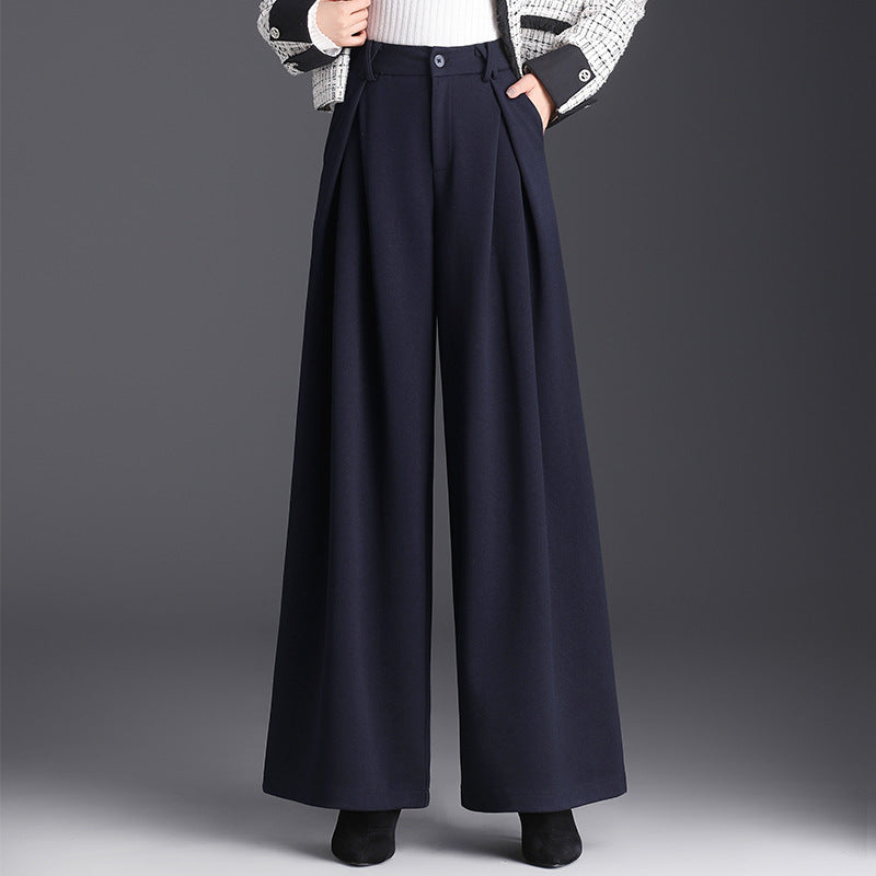 Women's High-Waisted Wide-Leg Trousers
