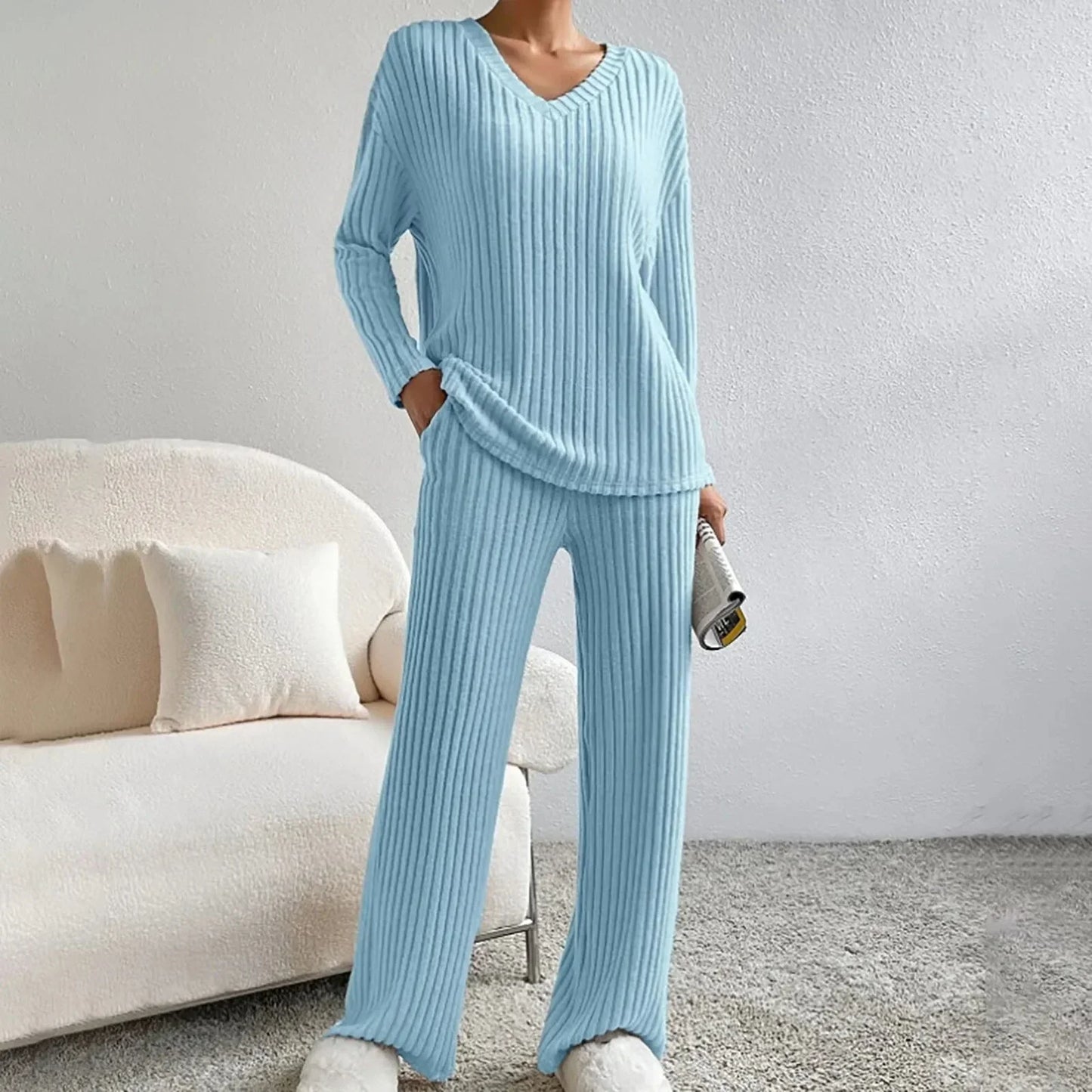 Women's Knit Loungewear Set