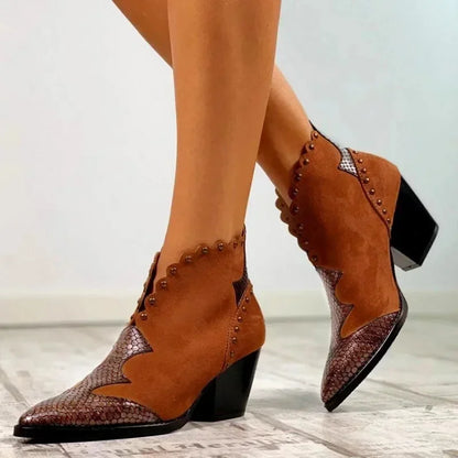 Women's Lace-Up Cowboy Boots