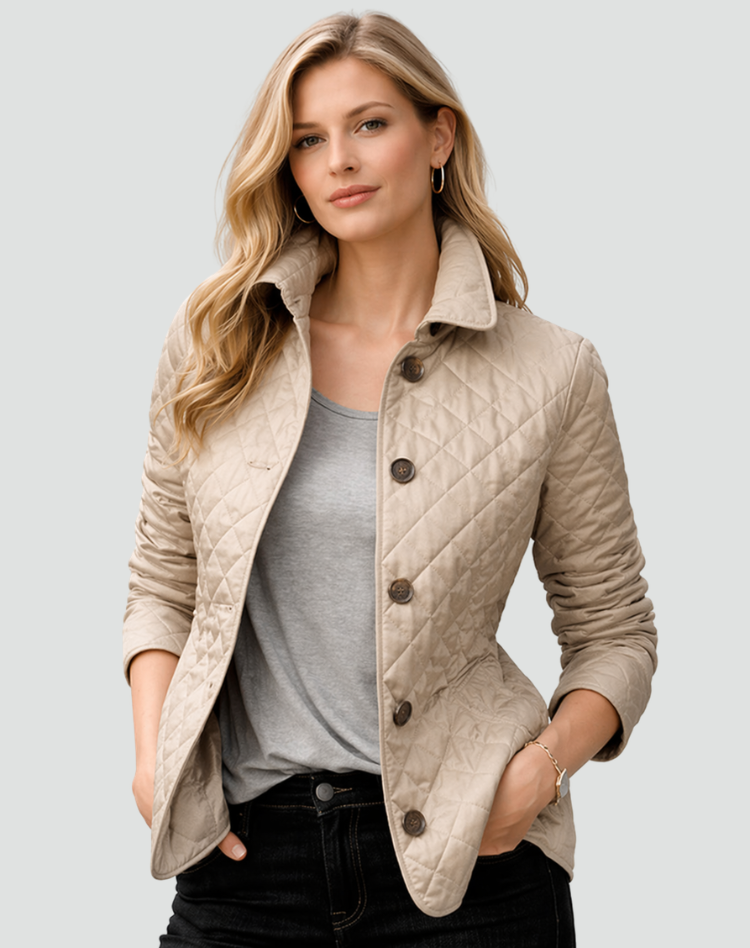 Women’s Lightweight Button-Front Quilted Jacket