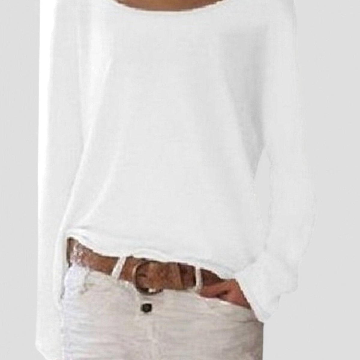 Women's Lightweight Long-Sleeve Relaxed Pullover Sweater