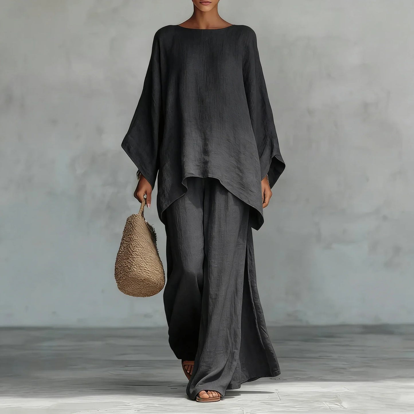 Women's Linen Flowy Set