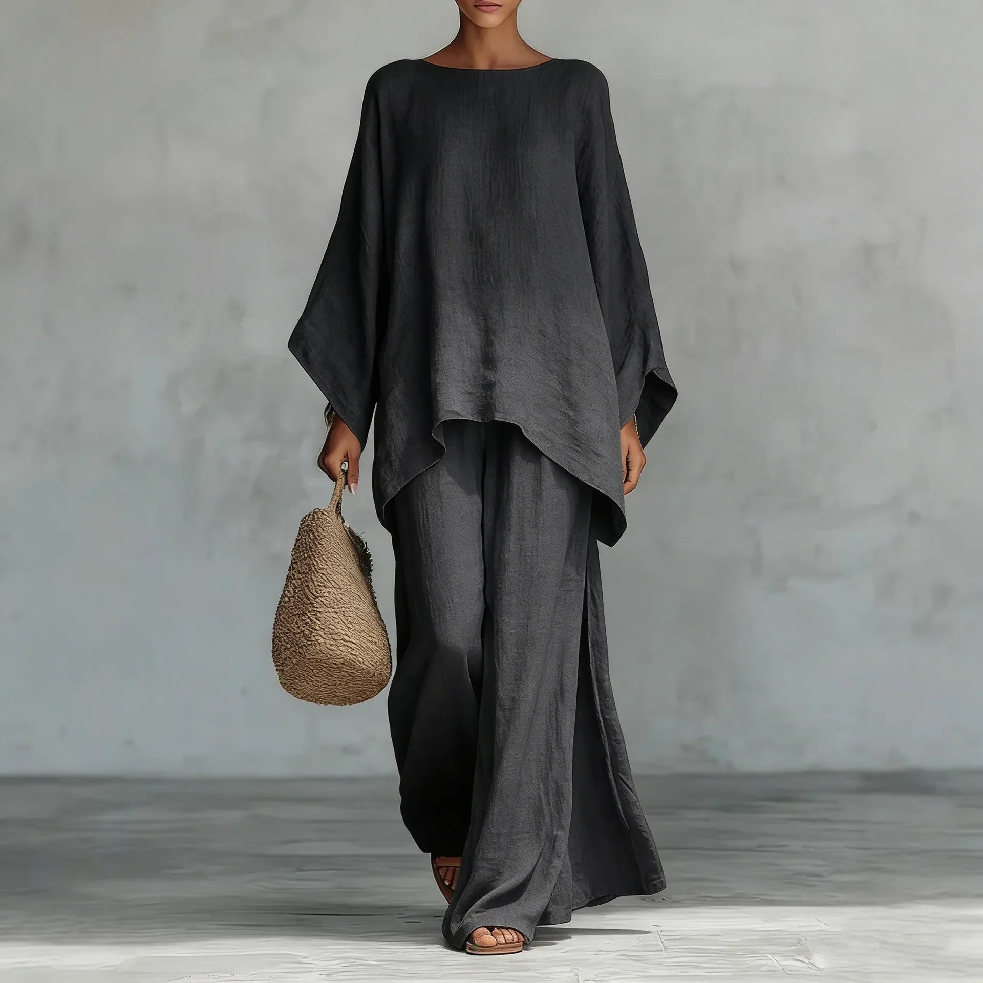 Women's Linen Flowy Set
