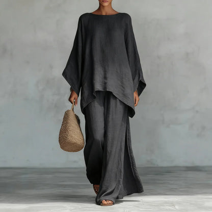 Women's Linen Flowy Set