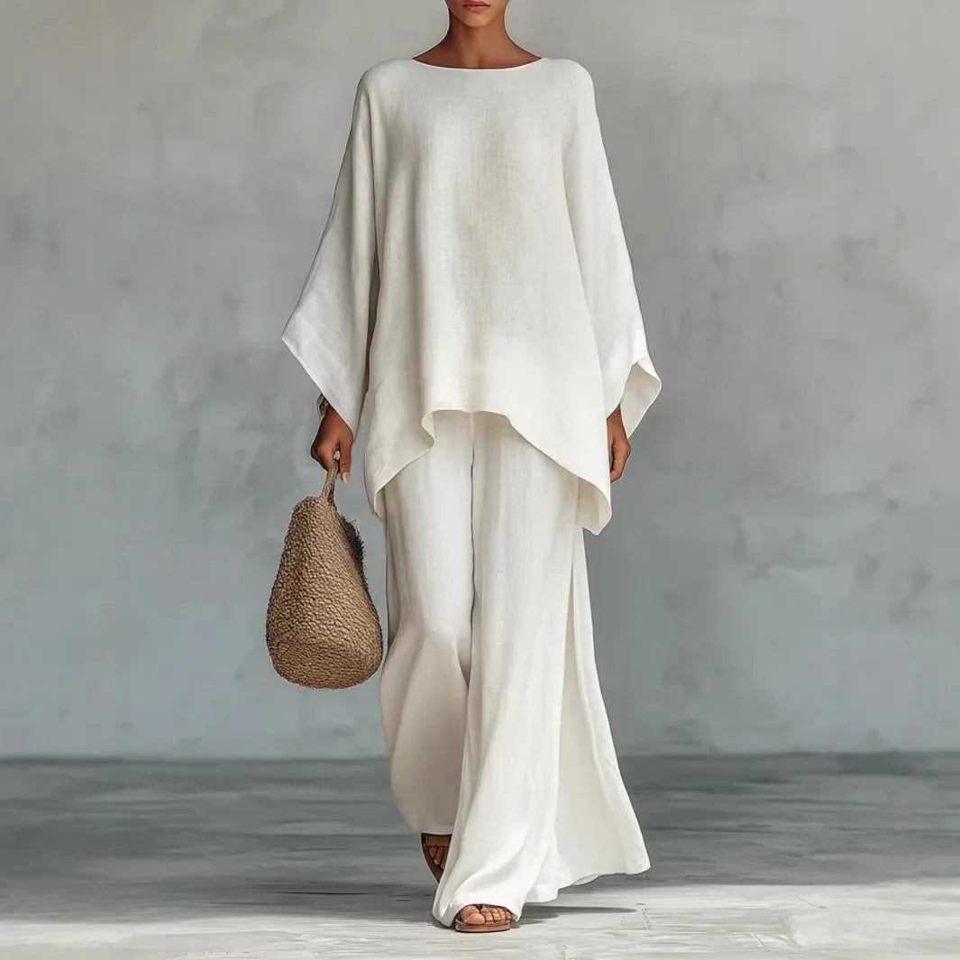 Women's Linen Flowy Set