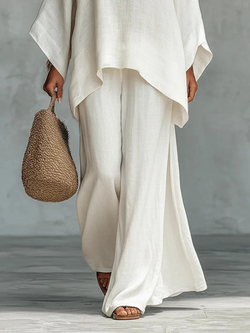 Women's Linen Flowy Set