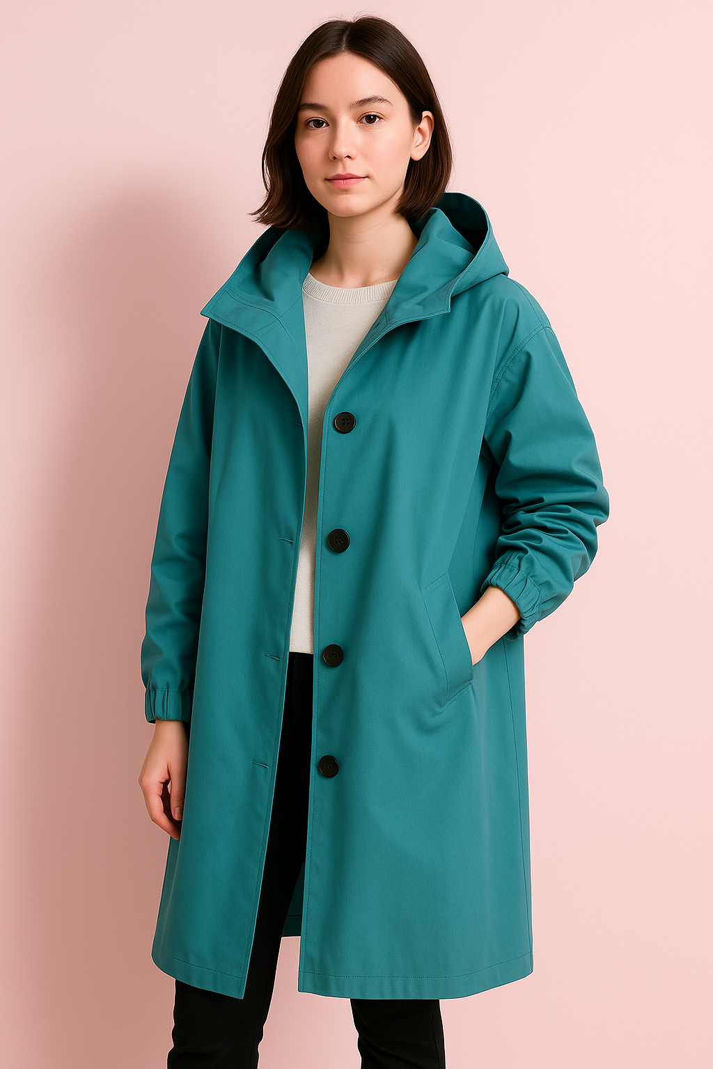 Women's Long Hooded Trench Coat – Ranya Autumn Edition