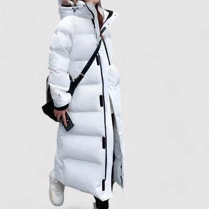 Women's Long Quilted Warm Winter Jacket