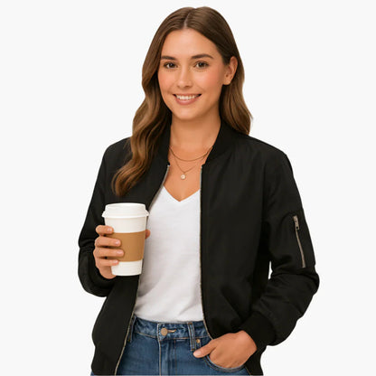 Women's Long Sleeve Bomber Jacket
