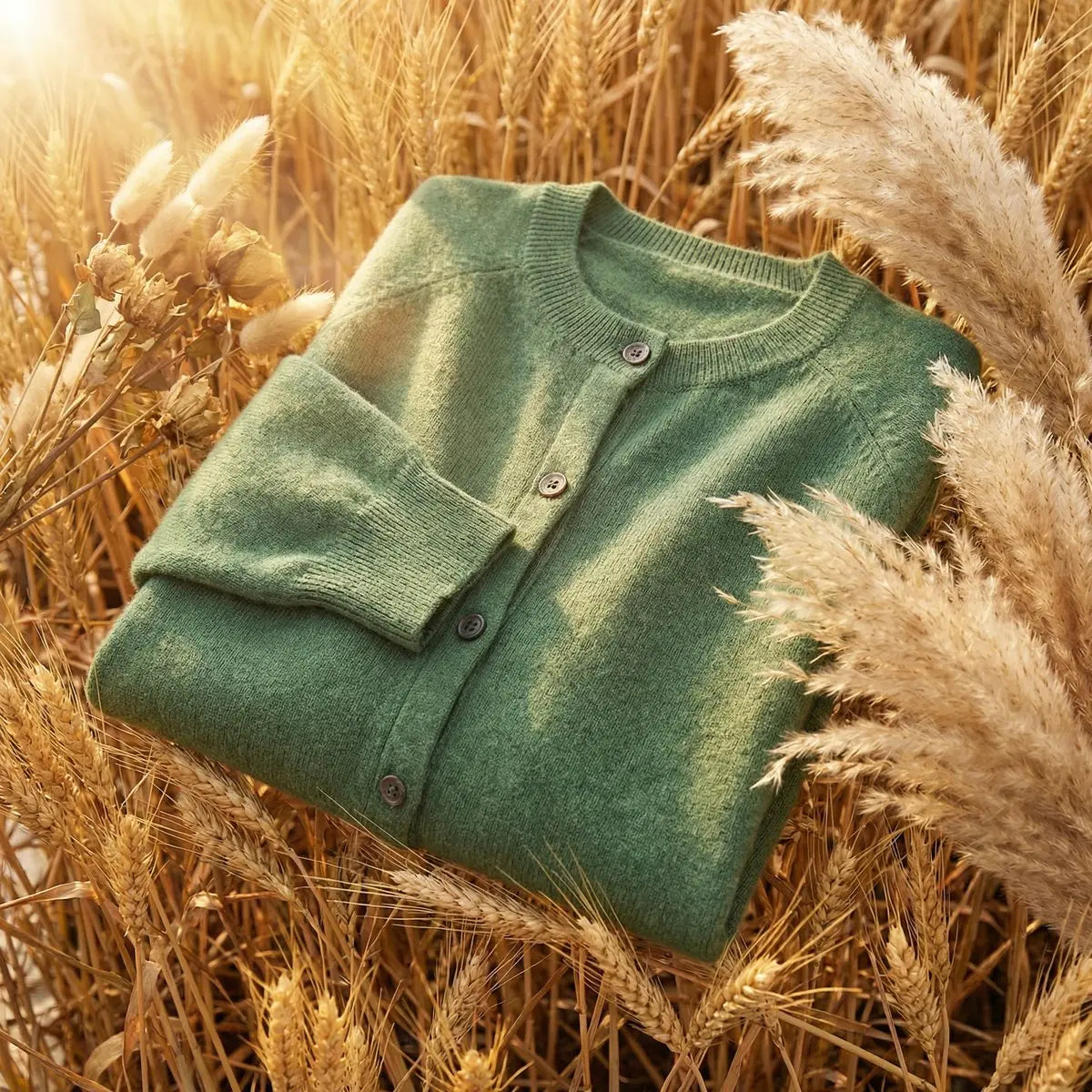 Women's Merino Wool Long Sleeve Knit Cardigan
