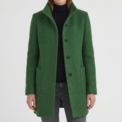 Women's Mid-Length Stand Collar Coat