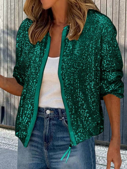 Women's Modern Cut Sequin Jacket