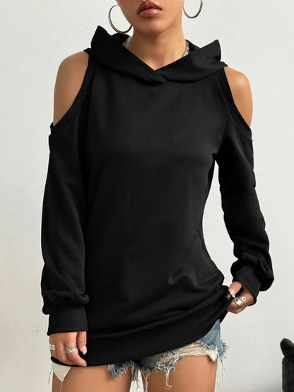Women's Off-Shoulder Hoodie