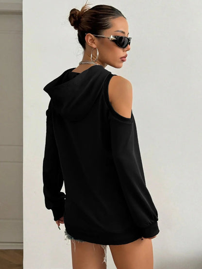 Women's Off-Shoulder Hoodie