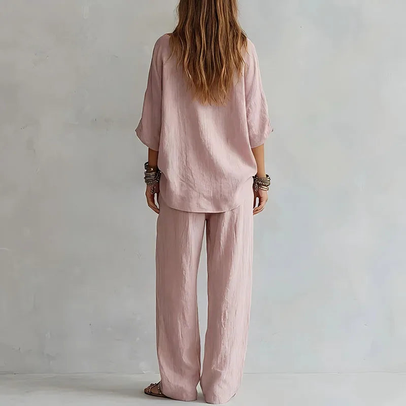 Women's Off-Shoulder Loungewear Set