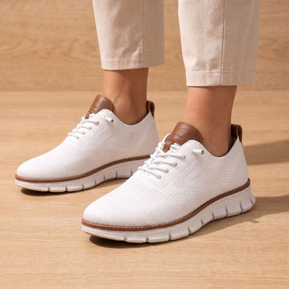 Women's Orthopedic Lace-Up Knit Sneakers with Arch Support