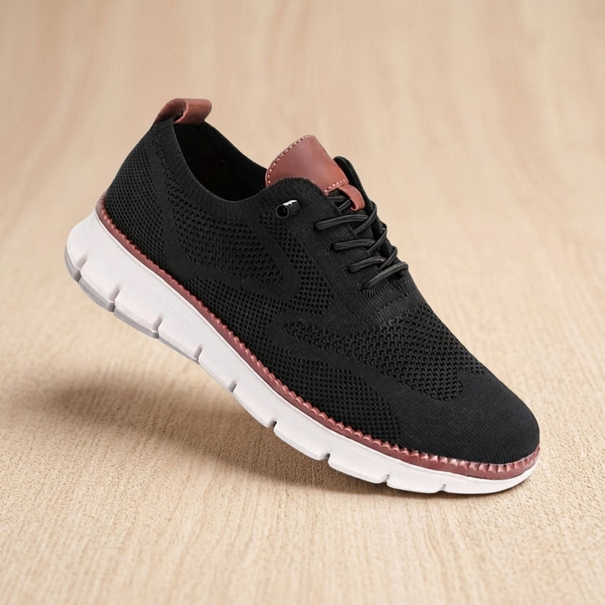 Women's Orthopedic Lace-Up Knit Sneakers with Arch Support