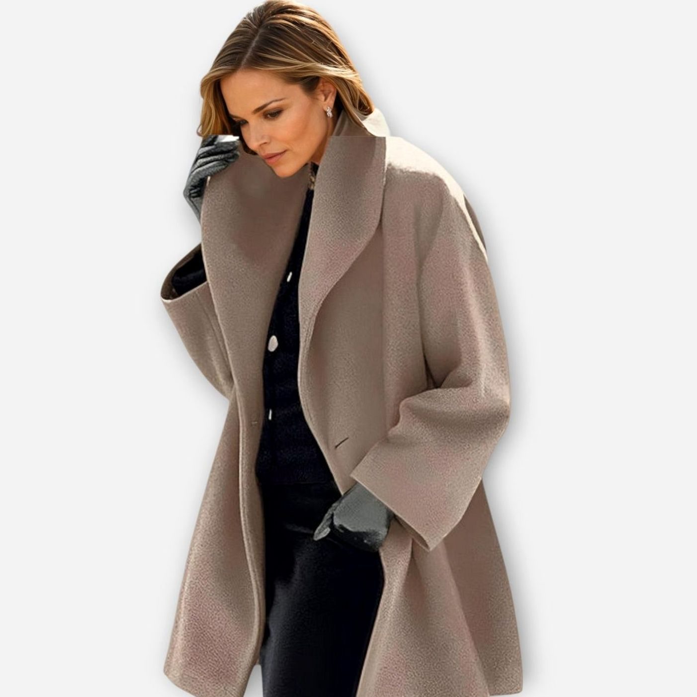 Women's Oversized Wide-Collar Winter Coat