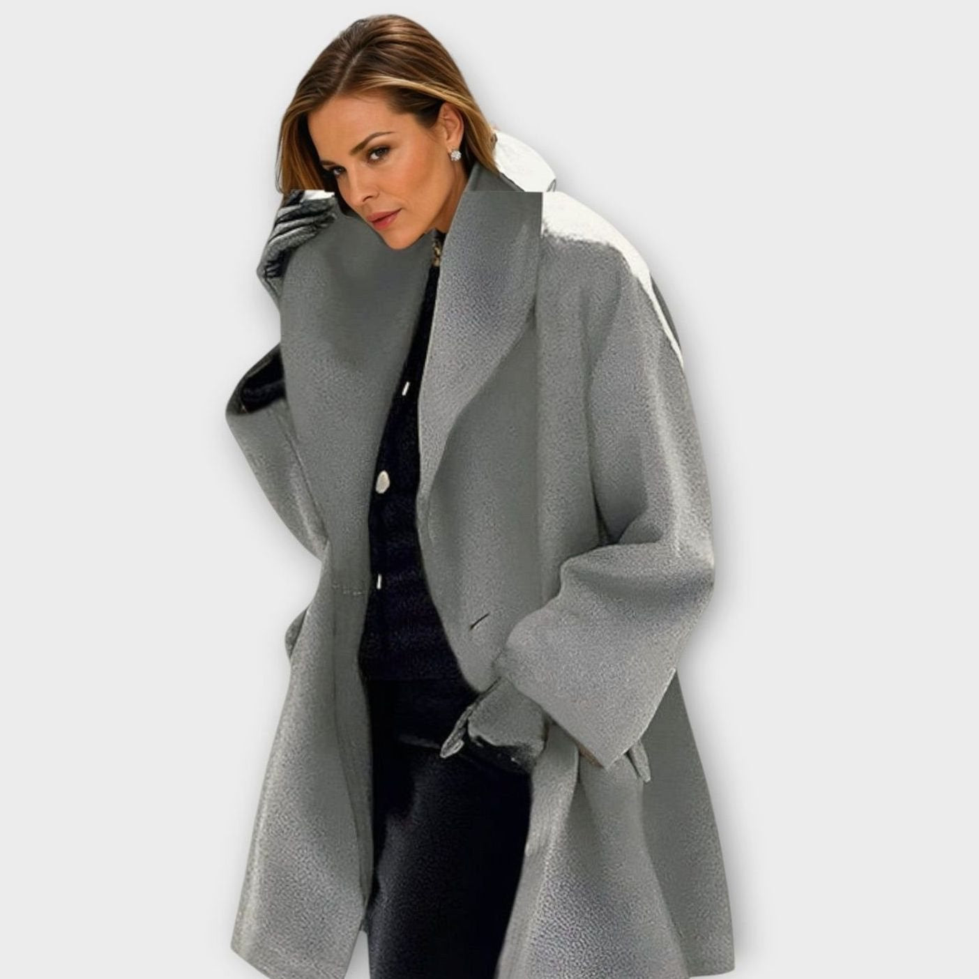 Women's Oversized Wide-Collar Winter Coat