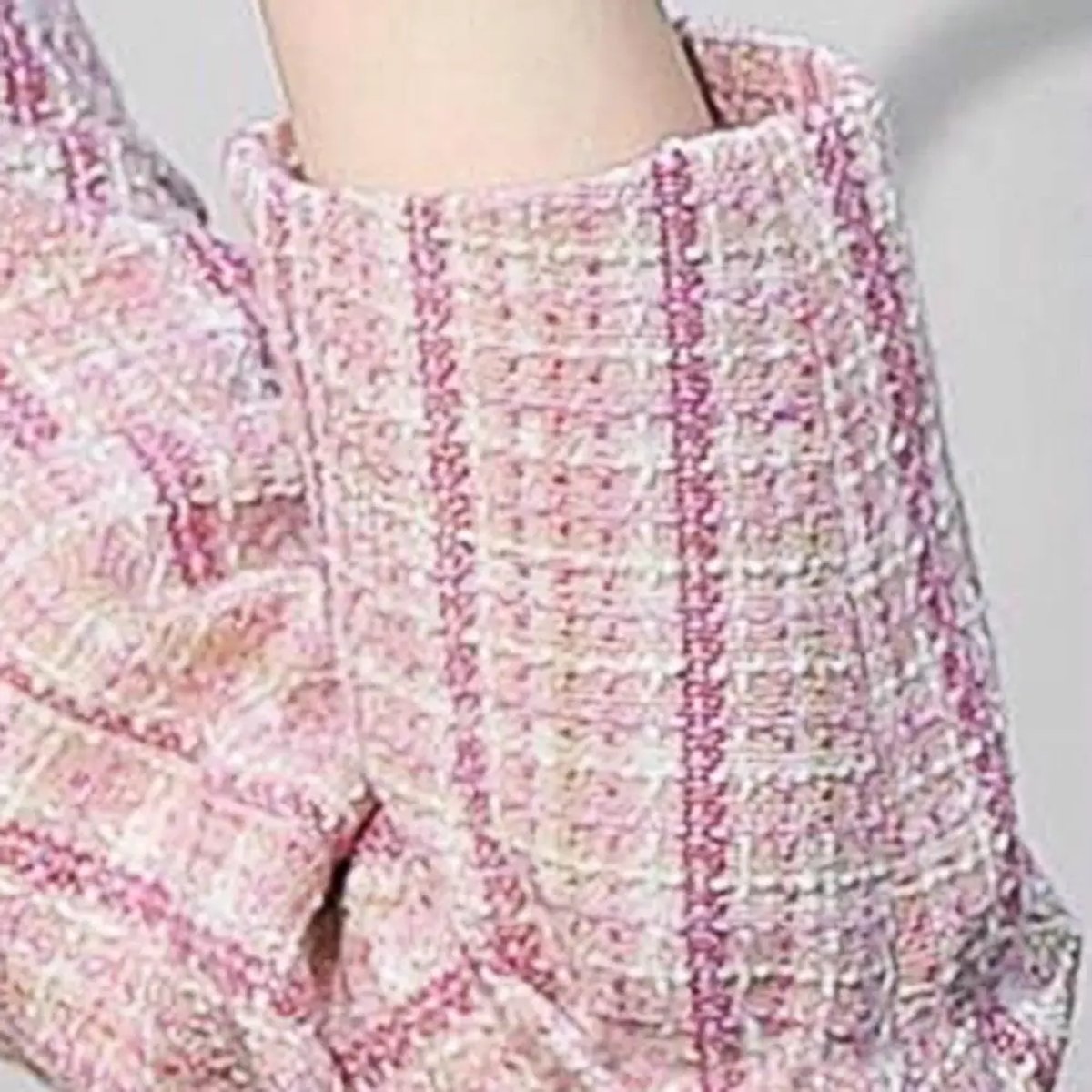 Women's Plaid Single-Button Tailored Blazer Jacket