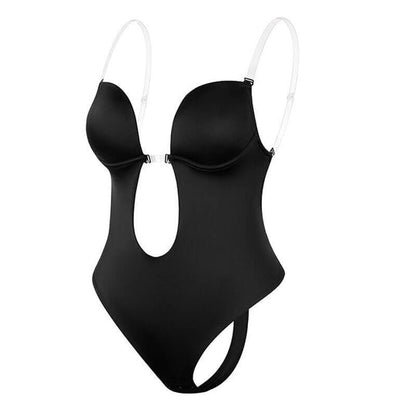 Women's Plunge Backless Bodysuit