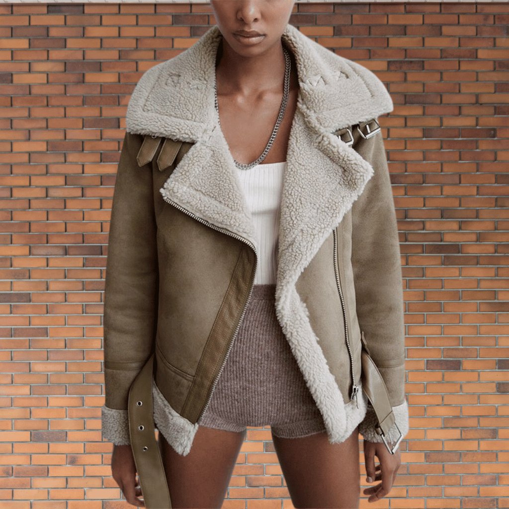 Women's Shearling Aviator Jacket