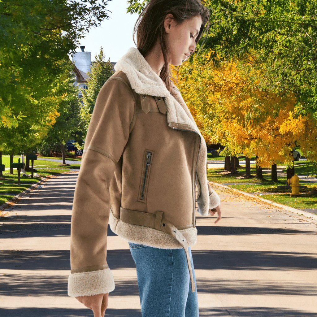 Women's Shearling Aviator Jacket
