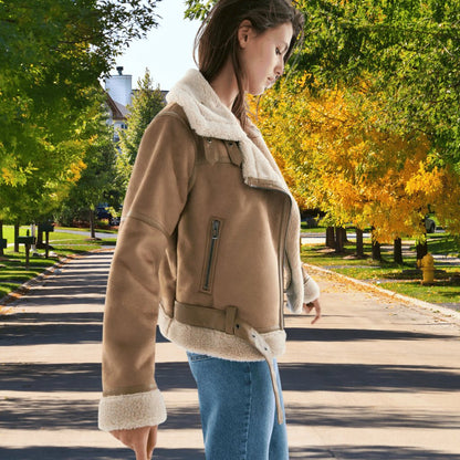 Women's Shearling Aviator Jacket