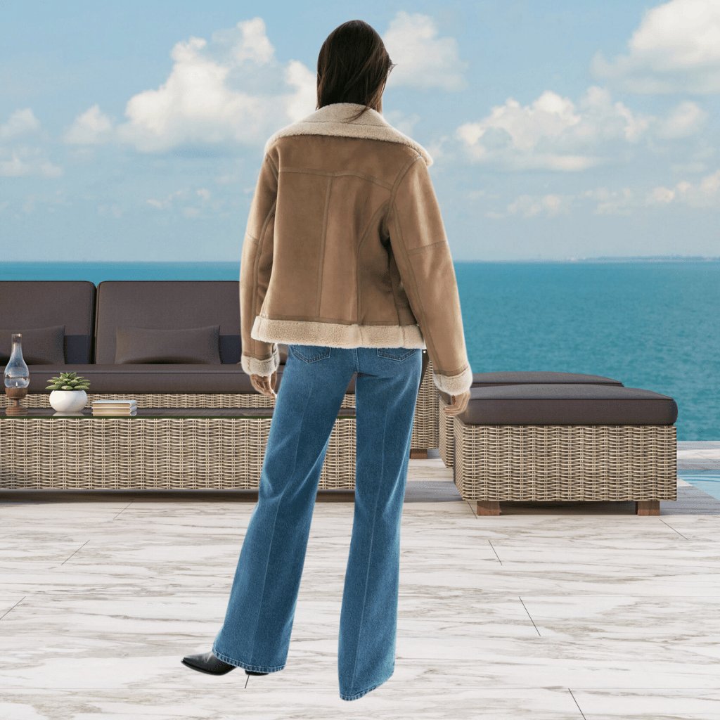 Women's Shearling Aviator Jacket