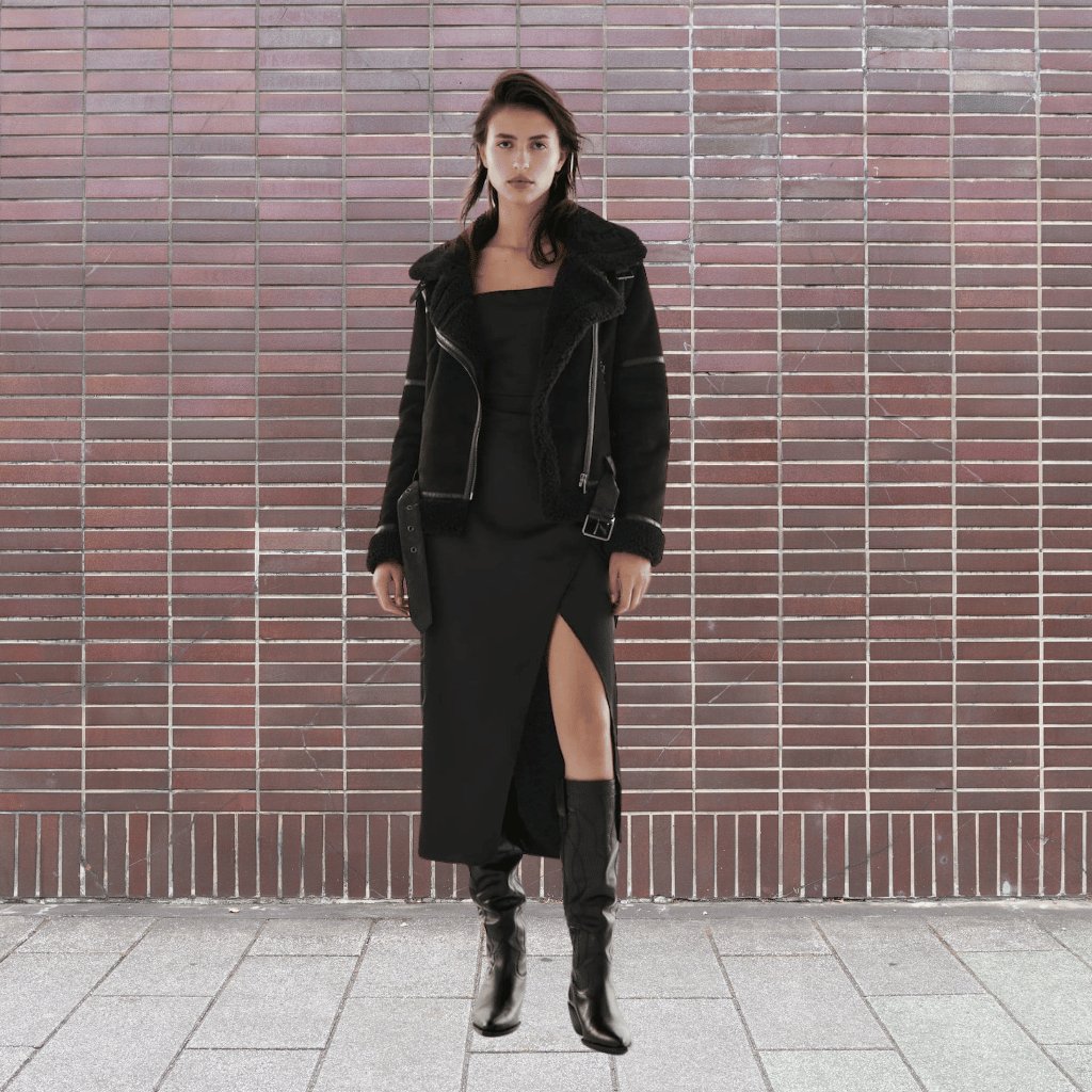Women's Shearling Aviator Jacket
