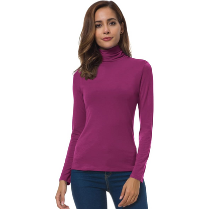 Women's Slim Fit Turtleneck Top