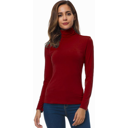 Women's Slim Fit Turtleneck Top