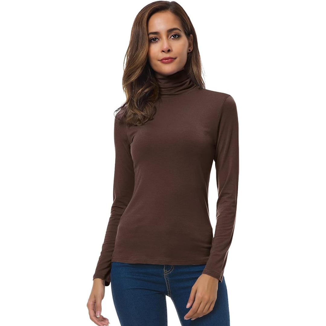 Women's Slim Fit Turtleneck Top