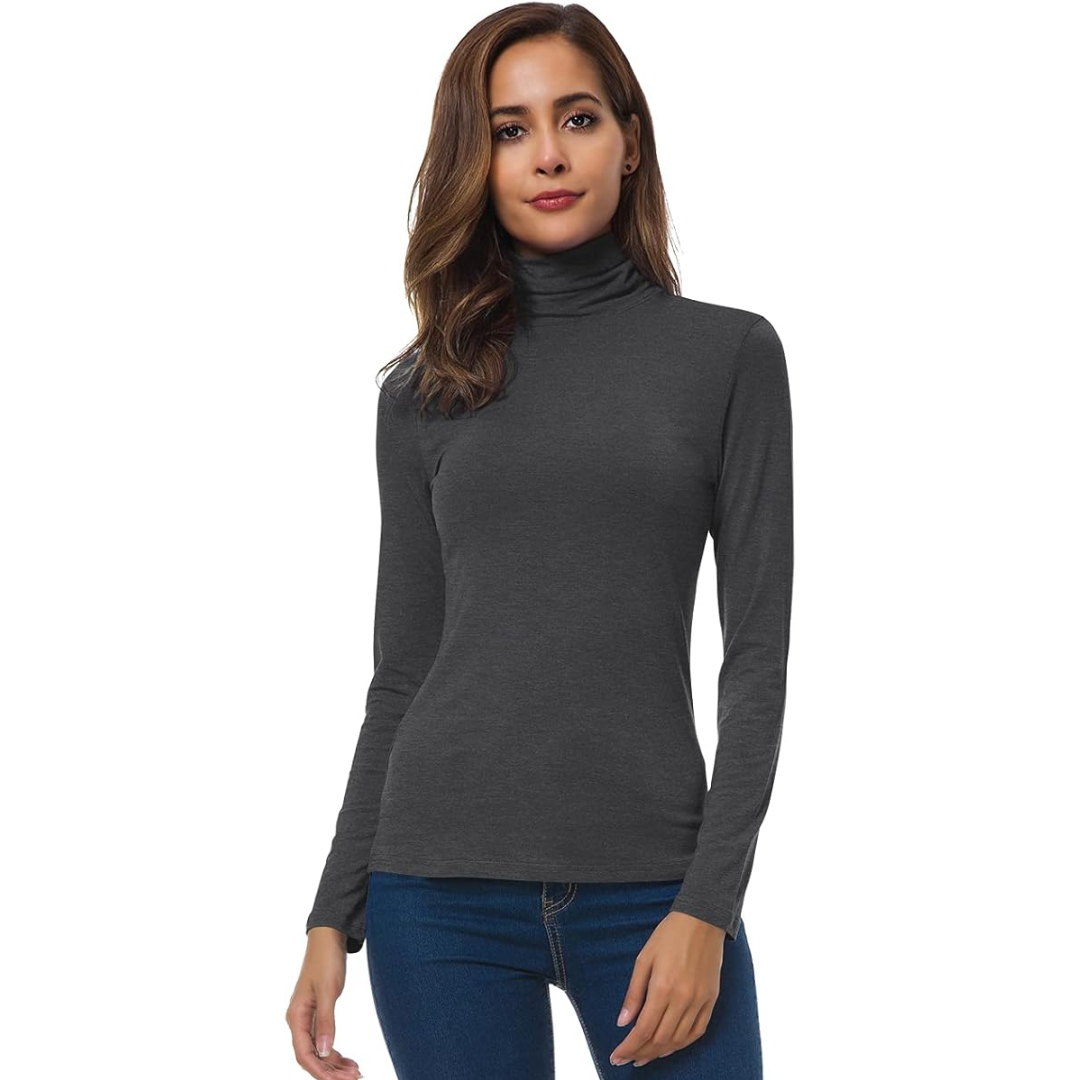 Women's Slim Fit Turtleneck Top