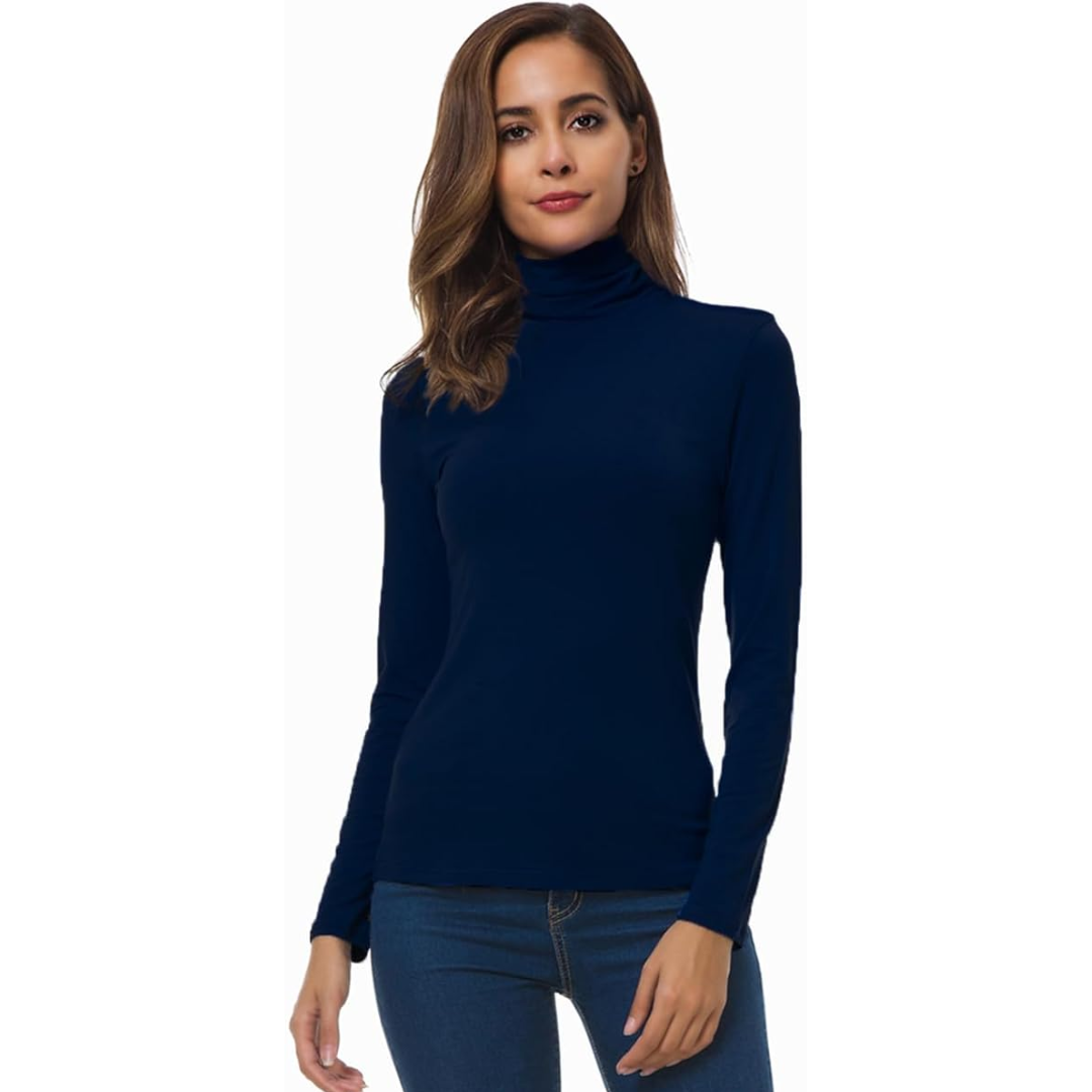 Women's Slim Fit Turtleneck Top