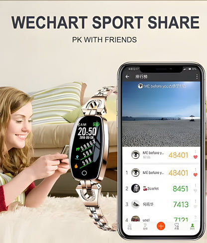 Women's Smart Fitness Tracker Bracelet with Heart Rate Monitor