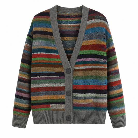 Women's Striped Cardigan