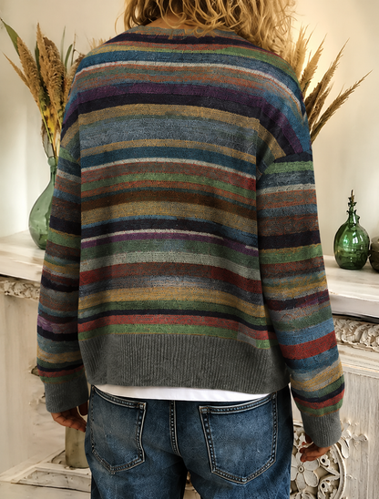 Women's Striped Cardigan