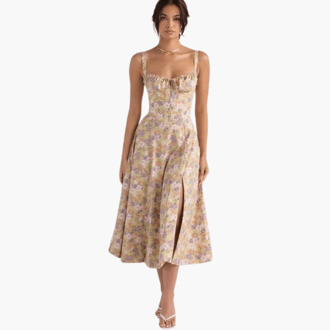 Women's Sweetheart A-Line Midi Dress