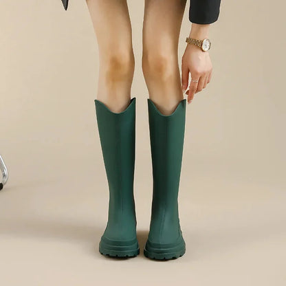Women's Tall Platform Rain Boots